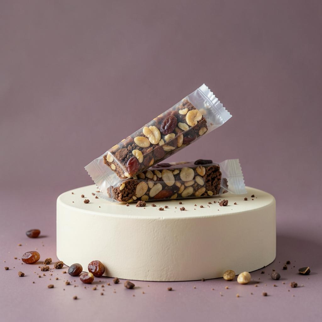 Mood Bars, a cocoa and date snack bar, shown as a temporary development image